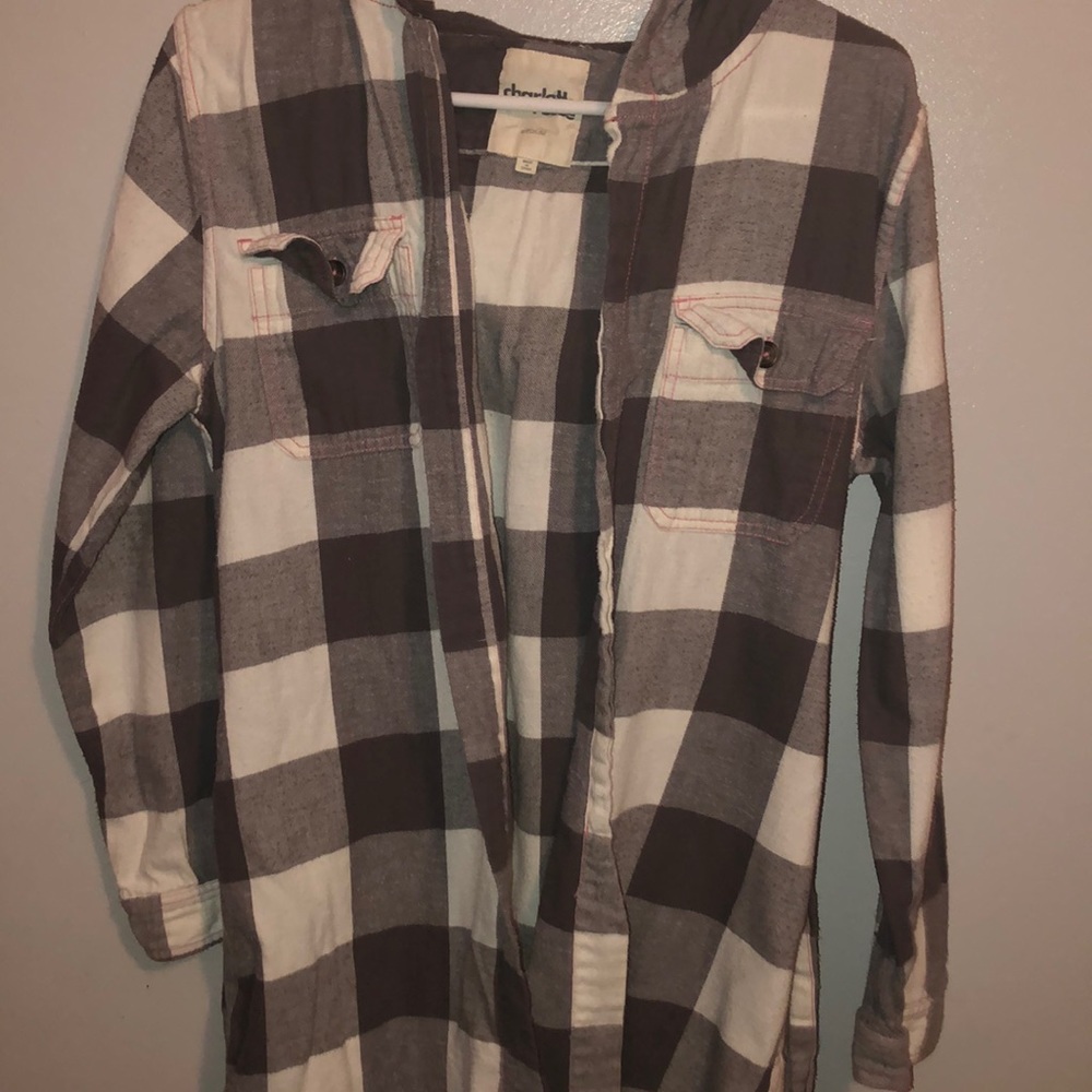 Checkered cardigan